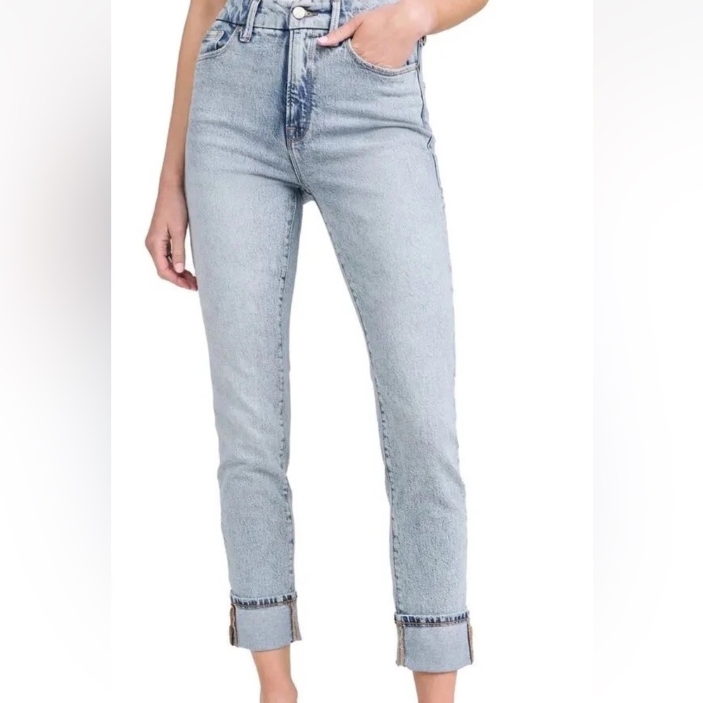 NWT Good American Classic Slim Cuff Hem Jeans